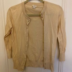 NWOT J crew Clare cardigan cream size M